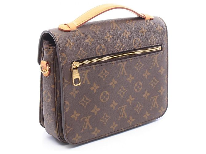 Borsa Louis Vuitton Pochette Metis MM Marrone - vista 2