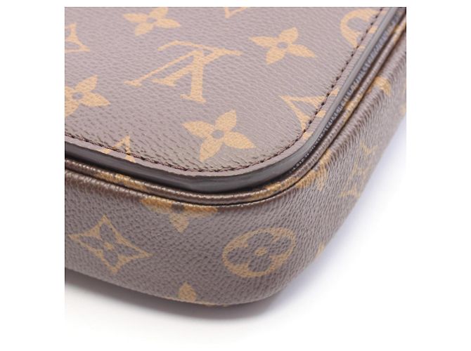 Borsa Louis Vuitton Pochette Metis MM Marrone - vista 6