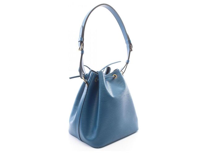 Noe Borsa a tracolla Louis Vuitton Petit Noé Blu - vista 2