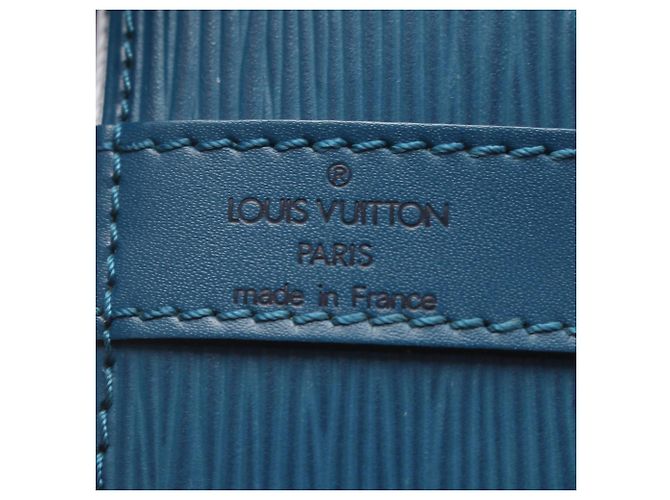Noe Borsa a tracolla Louis Vuitton Petit Noé Blu - vista 4