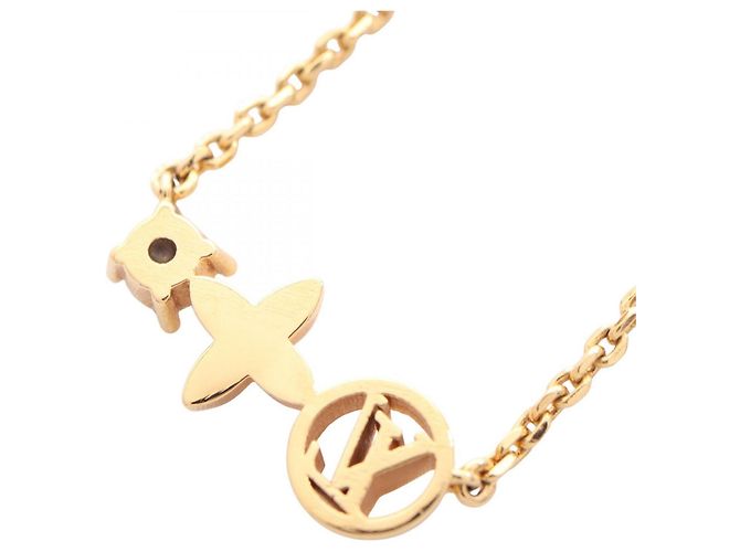 Colar Petit Louis Vuitton Dourado - vista 2