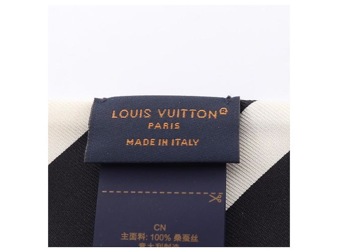 Pañuelo Louis Vuitton Bandeau BB Monogram Silhouette Noir Negro Blanco - vista 4
