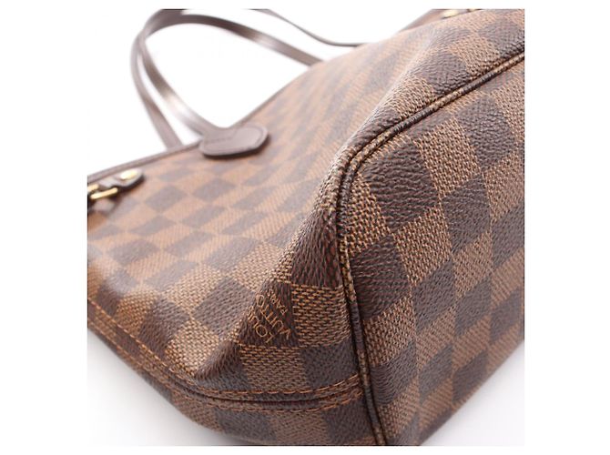 Borsa Tote Louis Vuitton Neverfull PM Marrone Damier ebene - vista 8