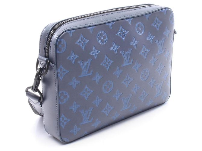 Louis Vuitton Monogram Shadow Duo Messenger Azul marinho - vista 2