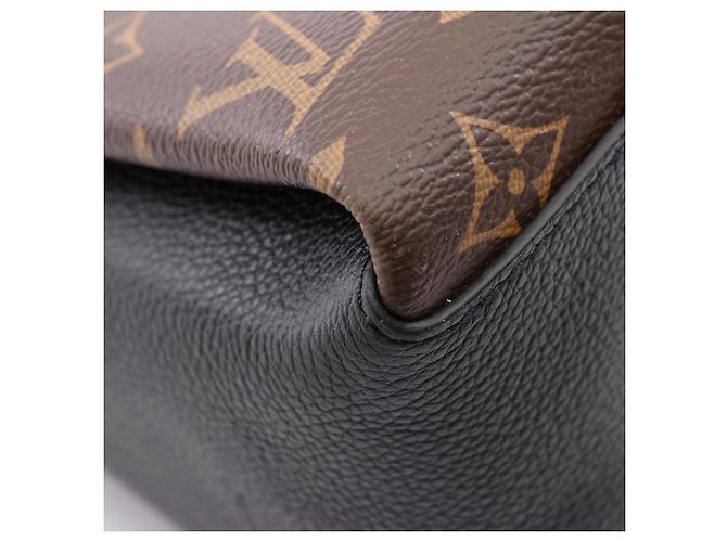 Borsa 2-Way Louis Vuitton Soufflot NV MM Monogram Noir Marrone Nero - vista 5
