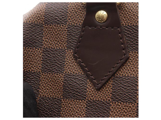 Borsa Louis Vuitton Speedy Bandoulière 25 Marrone Damier ebene - vista 10