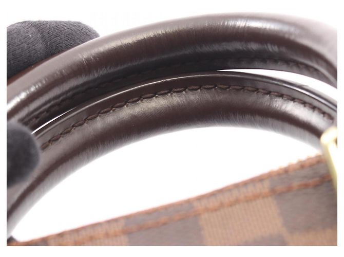 Borsa Louis Vuitton Speedy Bandoulière 25 Marrone Damier ebene - vista 12