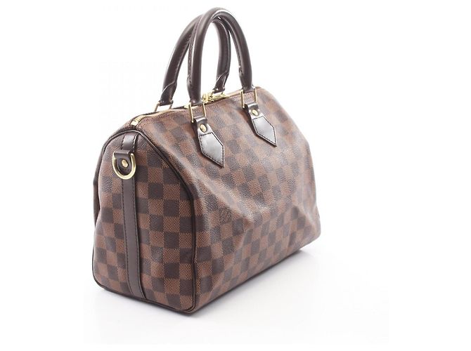 Borsa Louis Vuitton Speedy Bandoulière 25 Marrone Damier ebene - vista 2