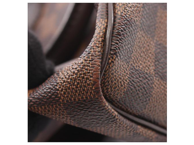 Borsa Louis Vuitton Speedy Bandoulière 25 Marrone Damier ebene - vista 9