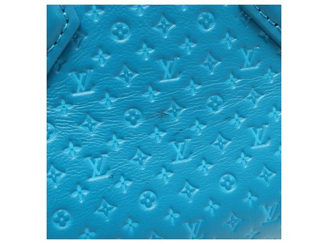 Borsa Louis Vuitton Speedy Bandoulière 20 Blu - vista 6