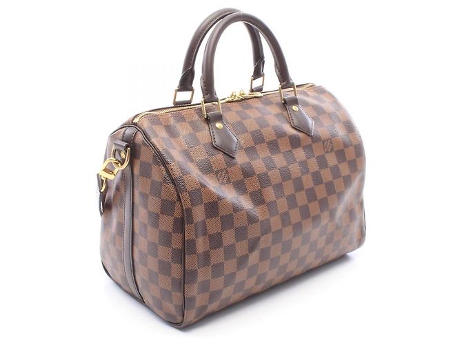 Borsa Louis Vuitton Speedy Bandoulière 30 Marrone - vista 2