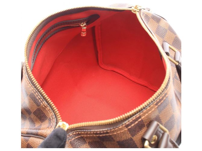 Borsa Louis Vuitton Speedy Bandoulière 30 Marrone - vista 3