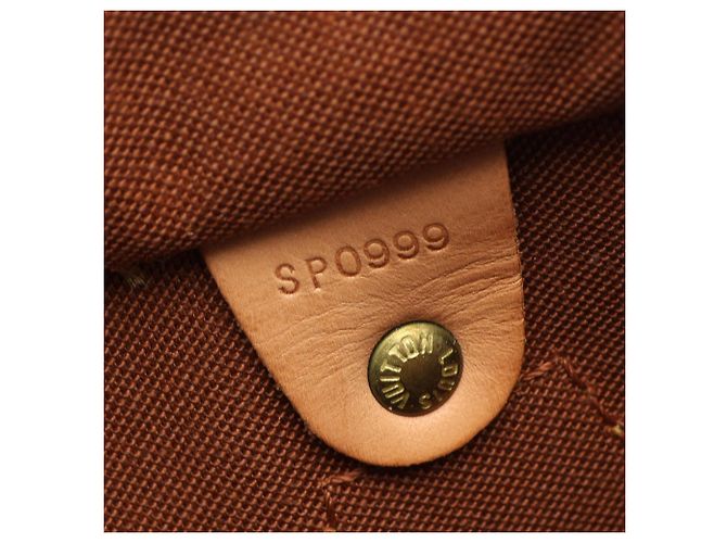 Borsa Louis Vuitton Speedy 25 Marrone - vista 5