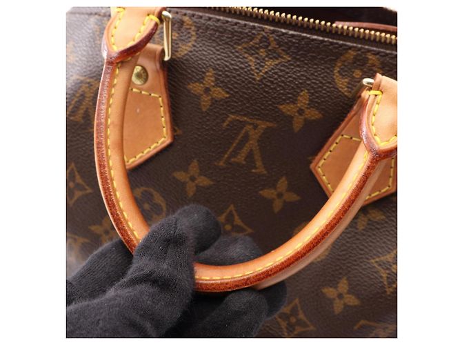 Borsa Louis Vuitton Speedy 25 Marrone - vista 8