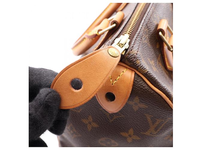Borsa Louis Vuitton Speedy 25 Marrone - vista 9