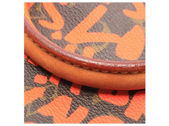Louis Vuitton Speedy 30 Monogram Graffiti Handtasche Braun Orange - Ansicht 7