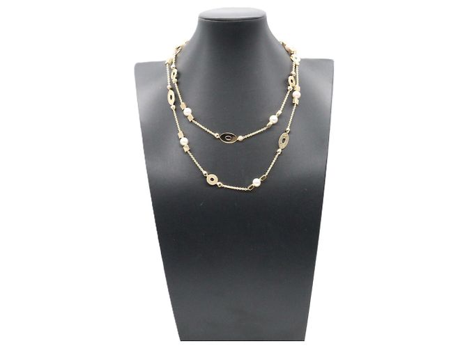 Bulgari Collar de perlas BVLGARI Lucia 10P Blanco Dorado - vista 6