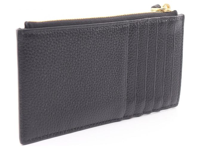 Tarjetero Prada de piel negra Negro - vista 2