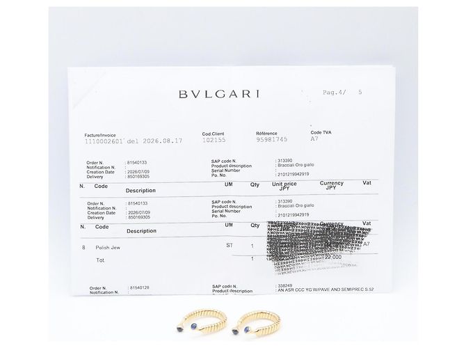 Bulgari Gemelli Bvlgari Tubogas Zaffiro Blu D'oro - vista 5