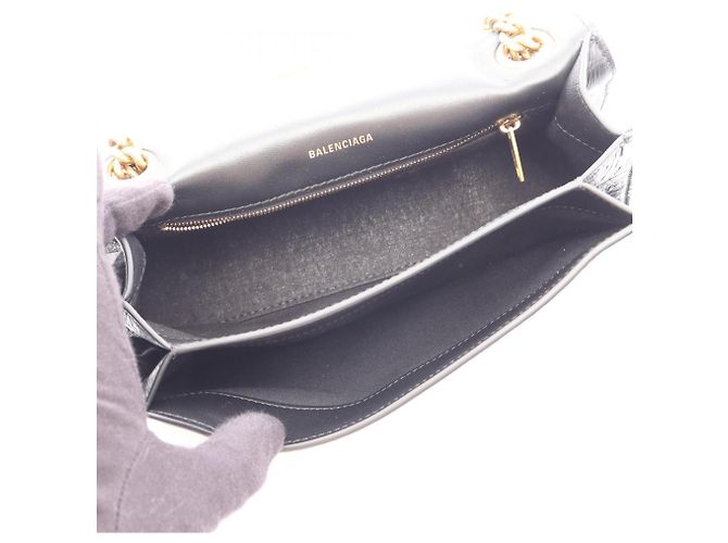 Borsa a tracolla Balenciaga Crush Small Nero - vista 3