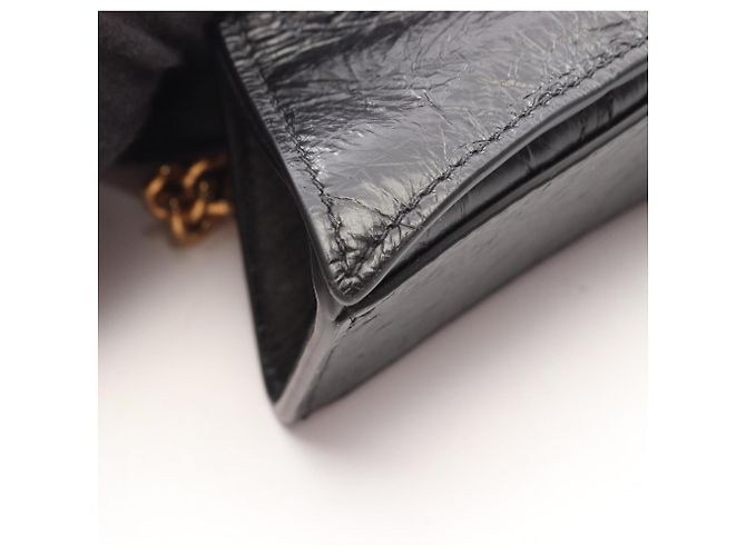 Borsa a tracolla Balenciaga Crush Small Nero - vista 6