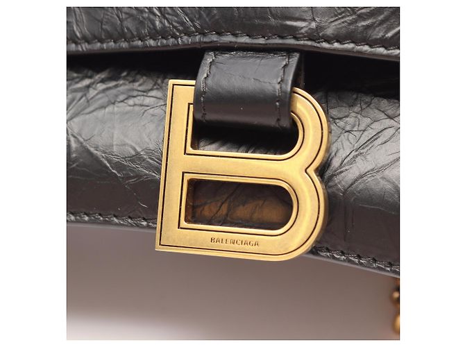 Everyday Borsa a tracolla Balenciaga Crush Nero - vista 6