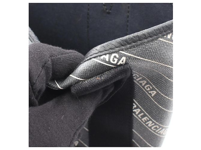 Borsa Balenciaga Cabas XS Navy Nero - vista 17