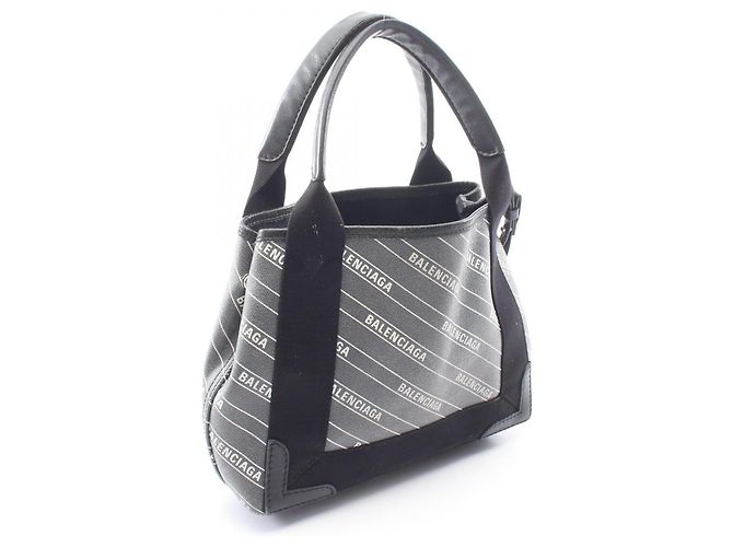 Borsa Balenciaga Cabas XS Navy Nero - vista 2