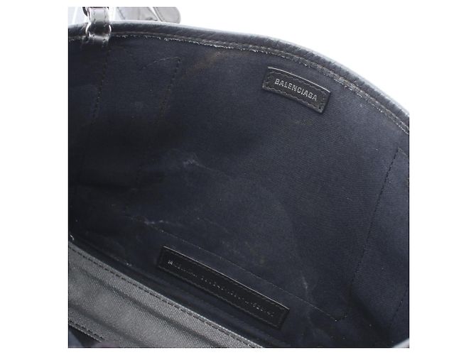 Borsa Balenciaga Cabas XS Navy Nero - vista 5