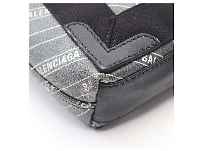 Borsa Balenciaga Cabas XS Navy Nero - vista 6