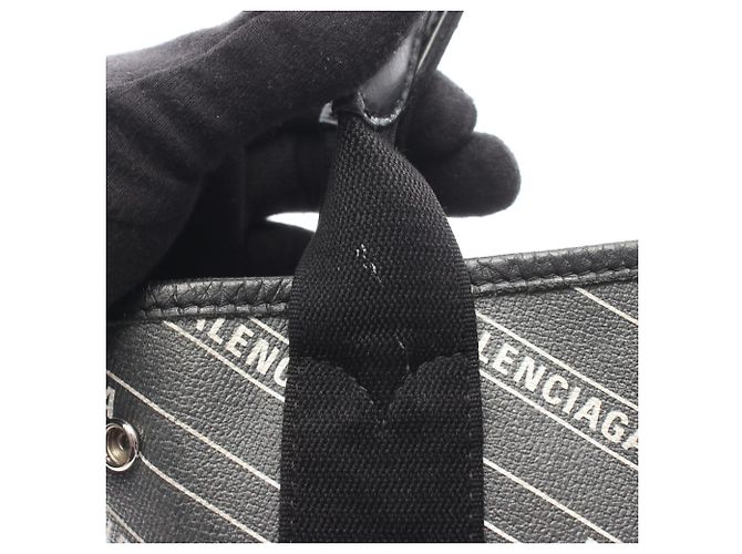 Borsa Balenciaga Cabas XS Navy Nero - vista 9