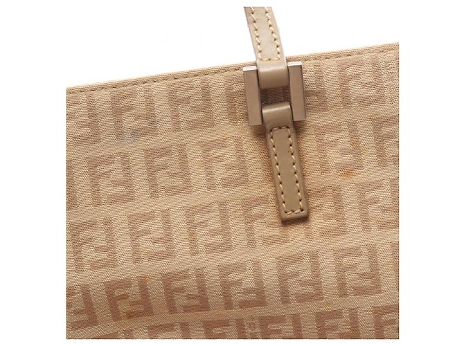 Borsa Tote Fendi Zucchino Beige - vista 10