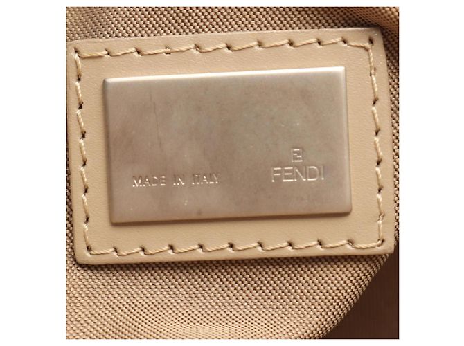 Borsa Tote Fendi Zucchino Beige - vista 4