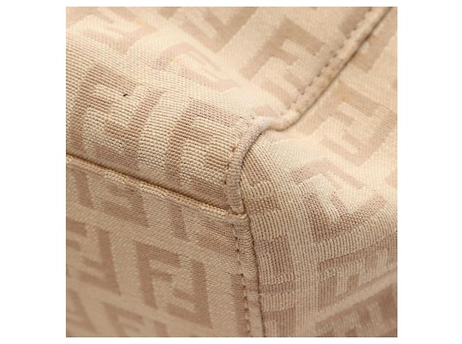 Borsa Tote Fendi Zucchino Beige - vista 6