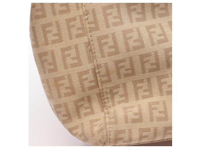 Borsa Tote Fendi Zucchino Beige - vista 8