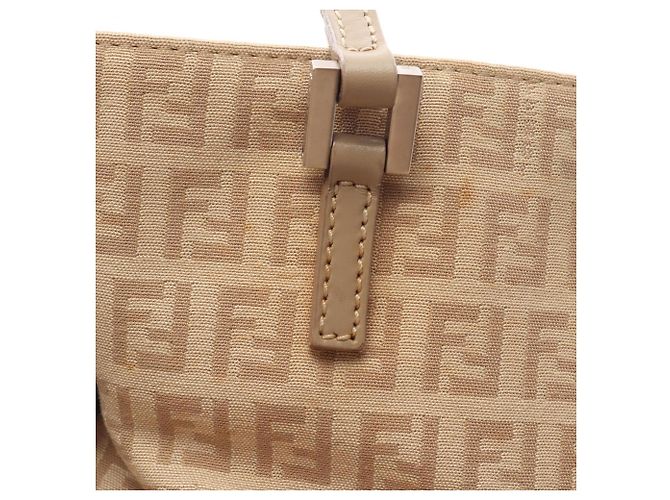 Borsa Tote Fendi Zucchino Beige - vista 9