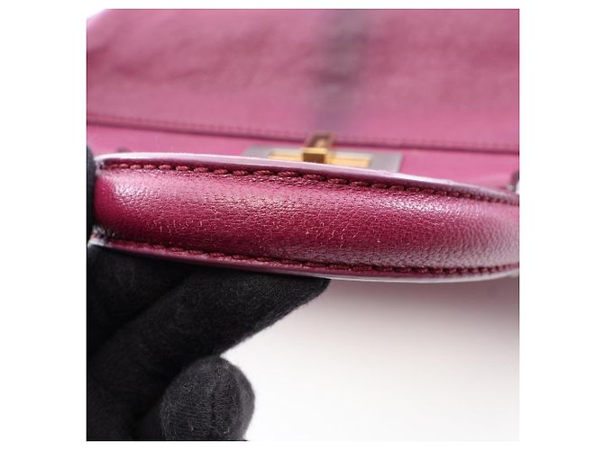 Borsa a mano 2-Way Fendi Peekaboo Regular Porpora - vista 10