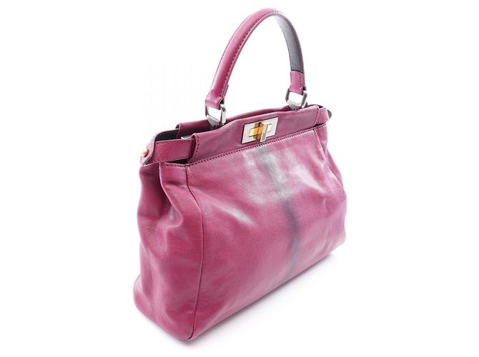 Borsa a mano 2-Way Fendi Peekaboo Regular Porpora - vista 2
