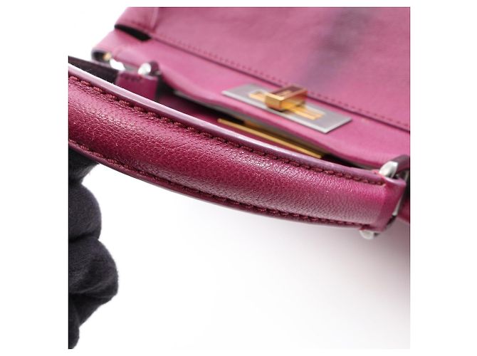 Borsa a mano 2-Way Fendi Peekaboo Regular Porpora - vista 9