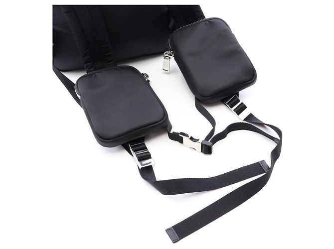 Prada PRADA 018 Sac à dos Sac à main Noir Kaki - vue 6