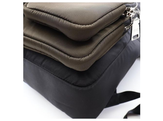 Prada PRADA 018 Sac à dos Sac à main Noir Kaki - vue 9