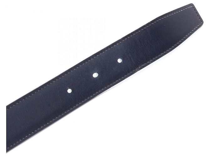 Hermès Hermes Wendelgürtel aus Box Calf Leder Schwarz Grün - Ansicht 3