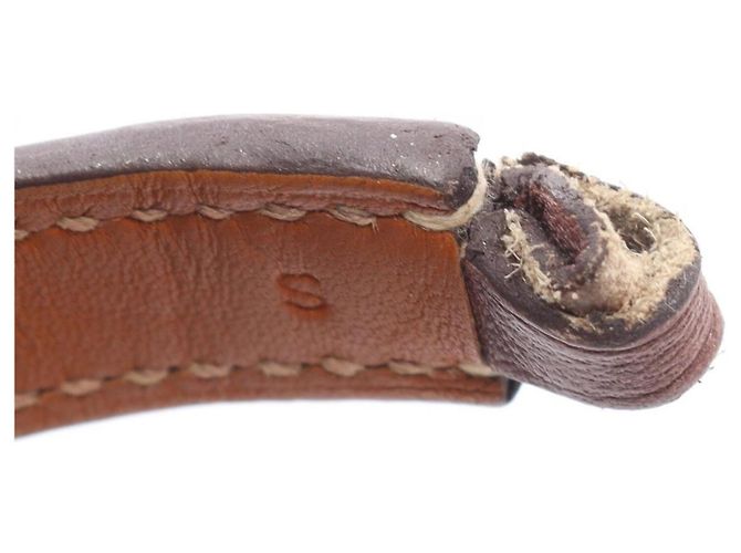 Hermès Pulsera Rivale Double Tour Hermes Castaño - vista 7