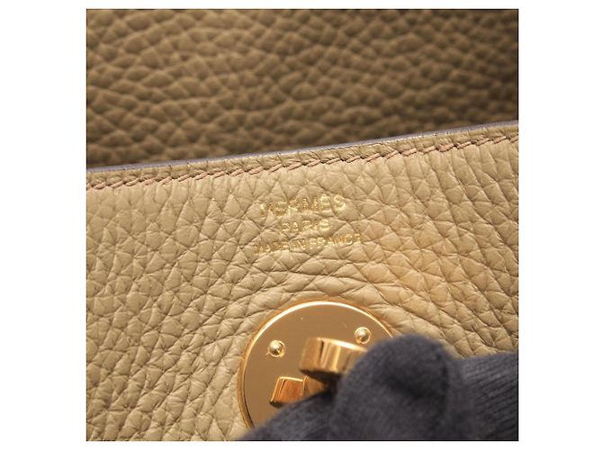 Hermès Borsa Hermes Lindy 26 Beige Malfa - vista 4