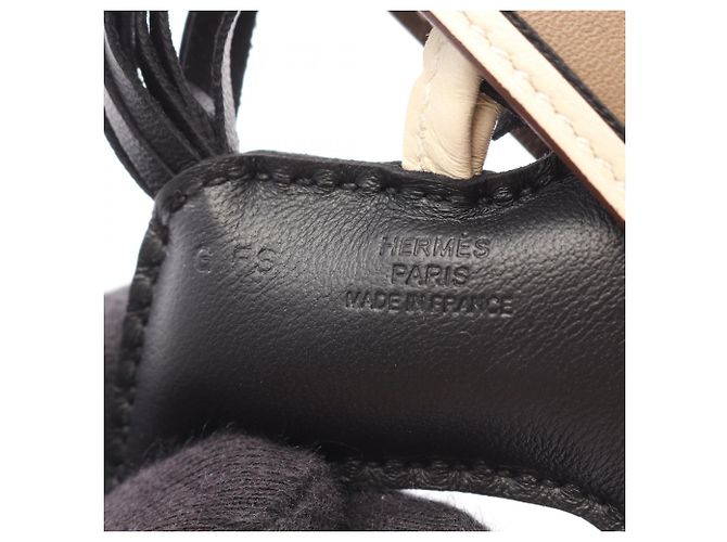 Hermès Hermes Rodeo PM Robeo Coeur Etoupe Cle Charm Marrone Nero Bianco - vista 3