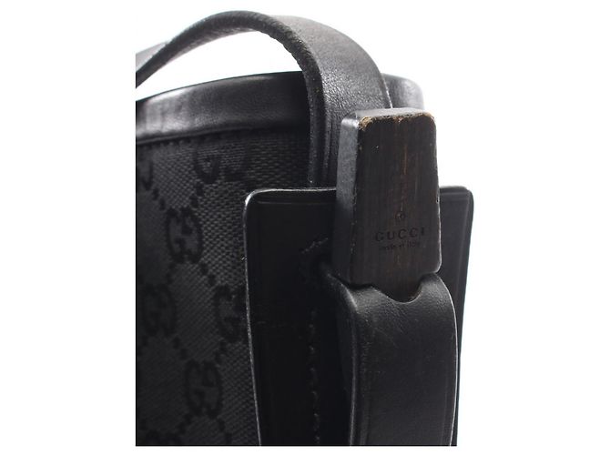 Borsa a tracolla Gucci GG Canvas - Black Nero - vista 11