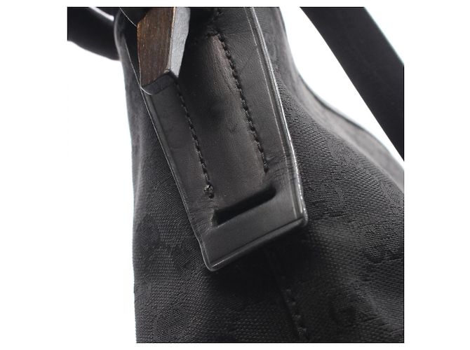 Borsa a tracolla Gucci GG Canvas - Black Nero - vista 12