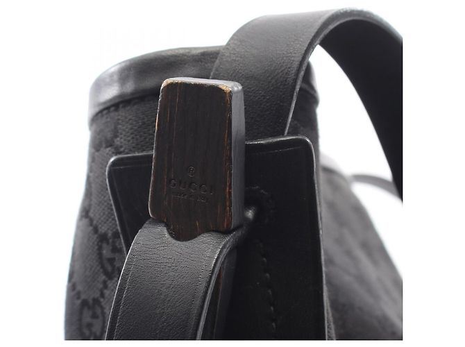 Borsa a tracolla Gucci GG Canvas - Black Nero - vista 13