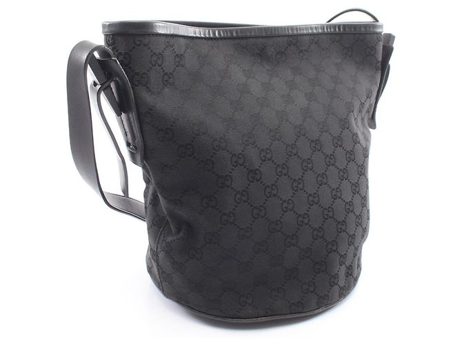 Borsa a tracolla Gucci GG Canvas - Black Nero - vista 2