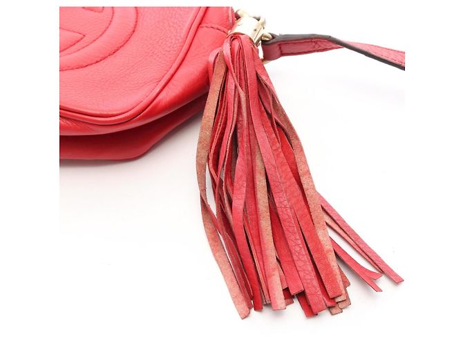 Borsa Gucci Soho Disco in pelle rossa Rosso - vista 12